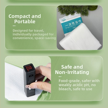 Jednorázové hrubé uteráky na kúpeľ a vlasy, samostatne balené, netkaný materiál, nasiakavanosť vody 5–10 s, pre cestovanie, hotely, kaderníctva a kozmetické salóny