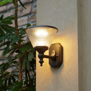 Solarna vanjska zidna svjetiljka IP65 aluminijsko kućište Cree LED, regulacija jačine, daljinsko upravljanje