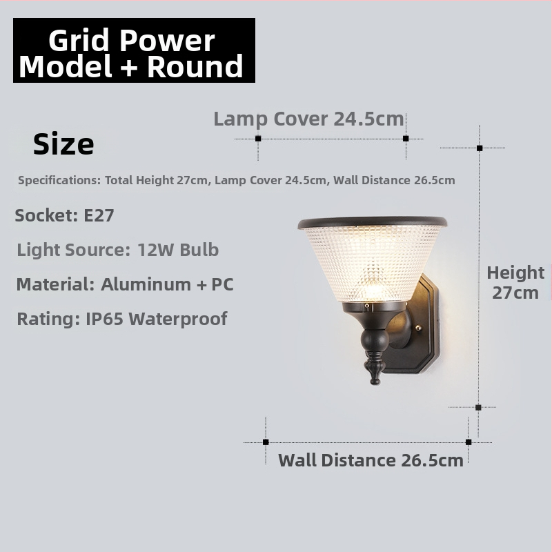 Solarna vanjska zidna svjetiljka IP65 aluminijsko kućište Cree LED, regulacija jačine, daljinsko upravljanje