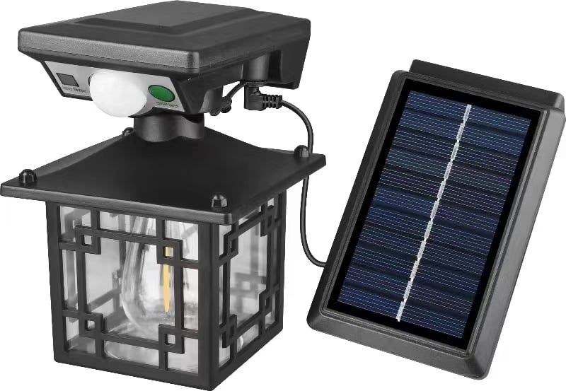 Vanjska solarna zidna svjetiljka s rotirajućom glavom, IP65 vodootporna, senzor pokreta, LED 3W, 3.7V