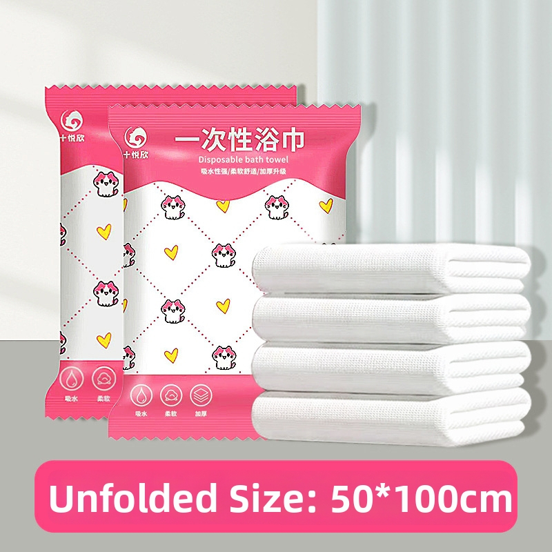 Jednorazová osuška z mikrovlákna pre salóny a hotely s značkou Ten joyful, samostatne balená, hotelové použitie, rýchla absorpcia 0–5 s, základ z netkanej textílie, prispôsobiteľná