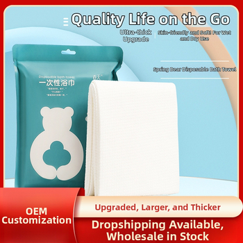The Spring Bear jednorazová osuška na kúpeľ pre hotely a cestovanie, zosilnená a rýchlo vstrebávajúca (0-5 s).