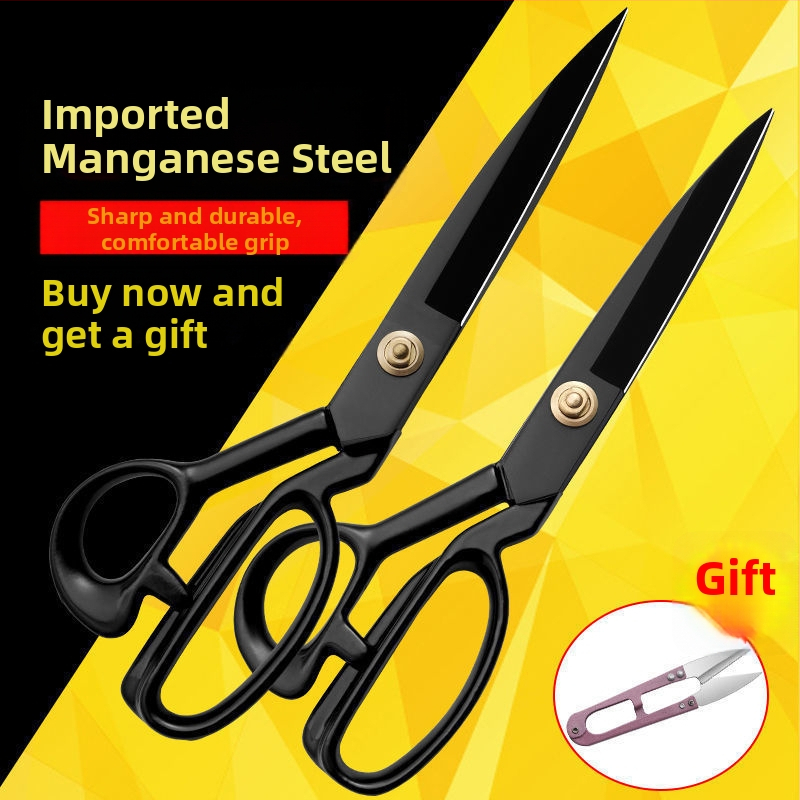 Ťažké krajčírske nožnice na rezanie textílií, šitie a oblečenie