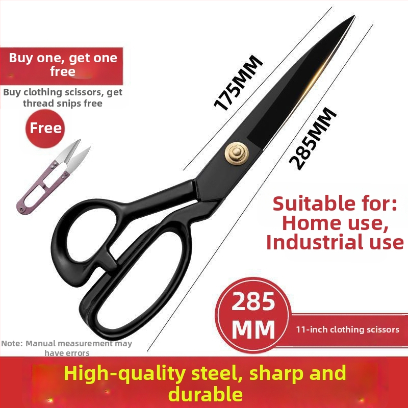 Ťažké krajčírske nožnice na rezanie textílií, šitie a oblečenie