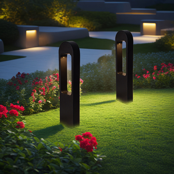 LED vanjska svjetiljka u obliku vrata, aluminij, IP55, 12W, Model BY-P1262, prilagodljiva