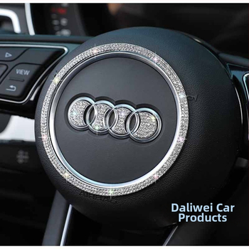 Dalivi ukrasna pločica volana od cinkovog legura s rhinestones za Audi – unutarnja dekoracija za A4L, A6L, A3, A5, Q3, Q5, Q7, A7