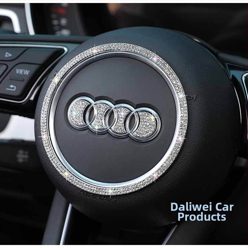 Dalivi ukrasna pločica volana od cinkovog legura s rhinestones za Audi – unutarnja dekoracija za A4L, A6L, A3, A5, Q3, Q5, Q7, A7