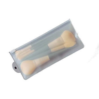 Τσαντάκι καλλυντικών για αποθήκευση πινέλων μακιγιάζ, φορητή PVC θήκη για πινέλα σκιάς, αδιάβροχο διαφανές ματ EVA υλικό, συμπαγές και φορητό