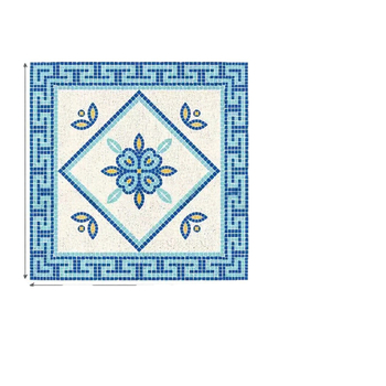Kvadratni protuklizni kupaonski prostir s teksturom od svilenih petlji i geometrijskim uzorkom, periva i otporna na mrlje, japansko-korejski retro boho stil