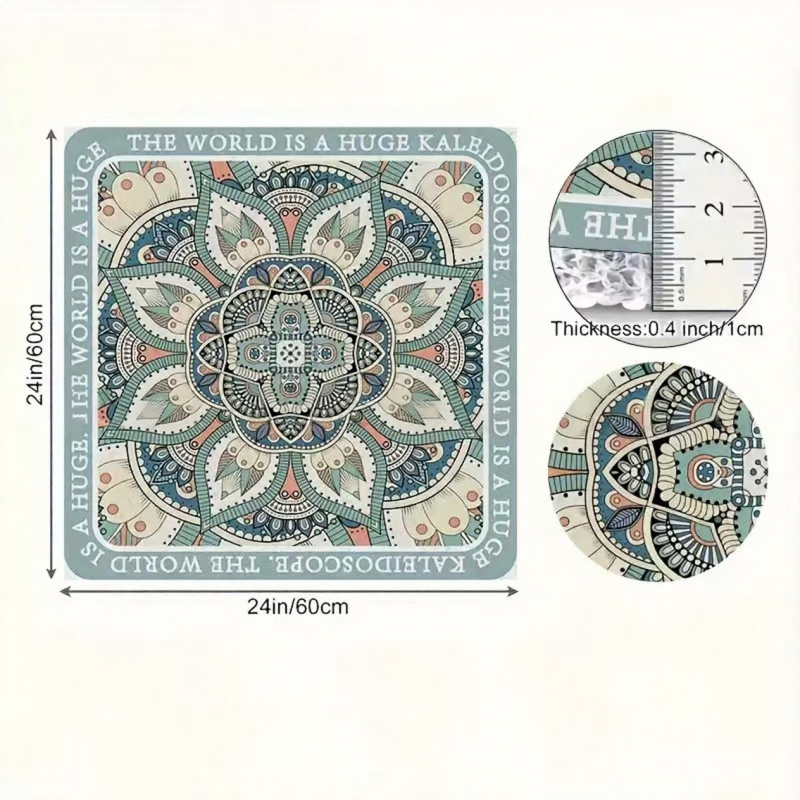 Kvadratni protuklizni kupaonski prostir s teksturom od svilenih petlji i geometrijskim uzorkom, periva i otporna na mrlje, japansko-korejski retro boho stil