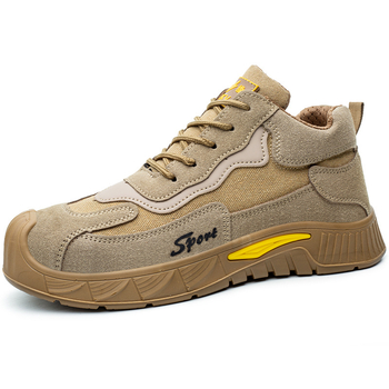 Ασφαλιστικά παπούτσια εργασίας – Αντι-κρούση, Αντι-διάτρηση, Μονωμένα, Πλαστικό-Ατσάλινο καπάκι δακτύλου, Microfiber Leather + Canvas