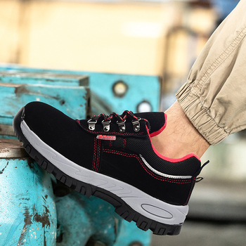 Hongsheng szigetelt védőcipő hegesztőknek – ütésálló és átszúrás elleni védelem, fleece-bevonatú marhabőr felsőrész, középmagas felső rész