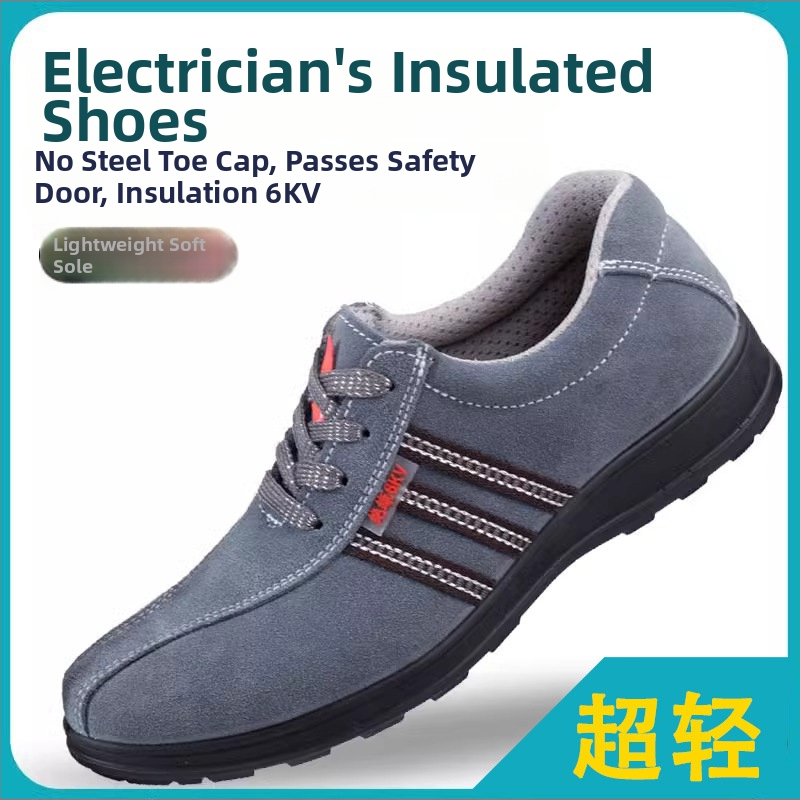 Izolované topánky pre elektrikárov – nubuková koža, nízky vrchný diel, 6 kV izolácia