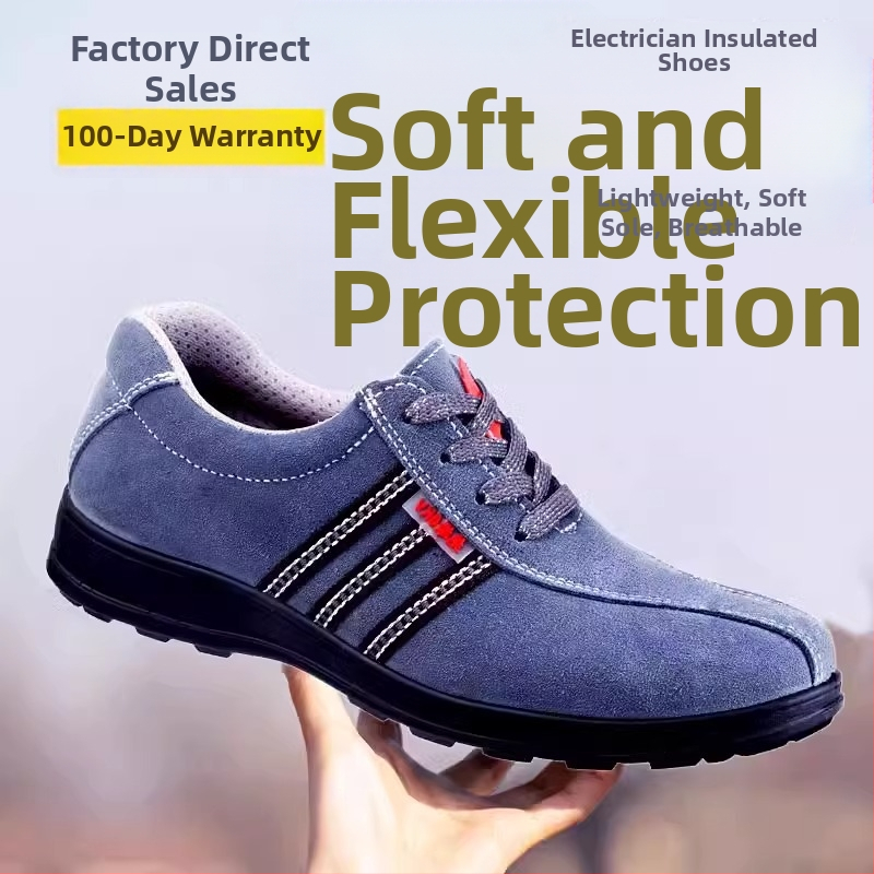 Izolované topánky pre elektrikárov – nubuková koža, nízky vrchný diel, 6 kV izolácia