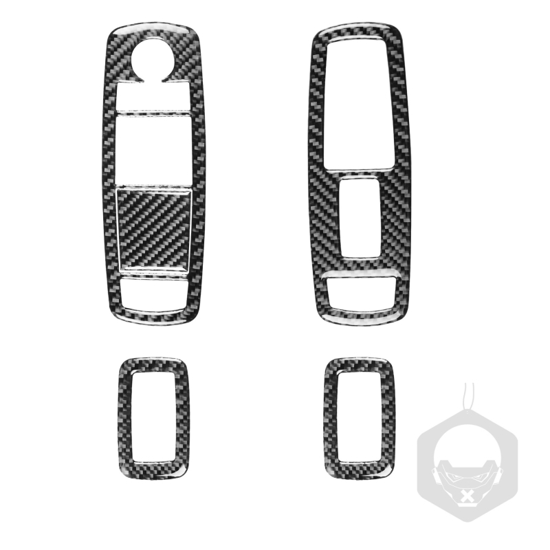 Dodge War Horse karbonski unutarnji panel za gumbe za podizanje prozora - kompatibilan s Dodge 15-23 War Horse, Rrx carbon, model rrx-102749