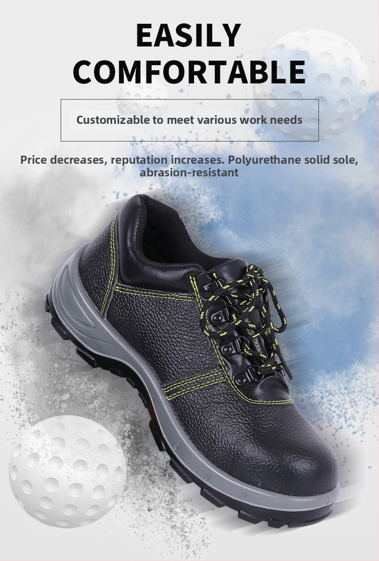 Acélorrú munkavédelmi cipő, ütés- és átszúrás elleni védelemmel, szigetelt és olajálló, hegesztéshez