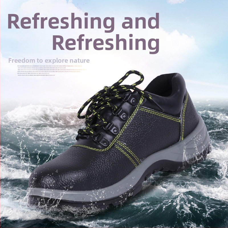 Acélorrú munkavédelmi cipő, ütés- és átszúrás elleni védelemmel, szigetelt és olajálló, hegesztéshez