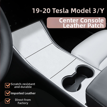 Kožni zaštitni film za srednji panel Tesla Model Y/3 — Giant Nappa Leather, sve-u-jednom oblikovanje, otporan na visoke i niske temperature, otporan na ogrebotine i habanje, otporan na otiske prstiju