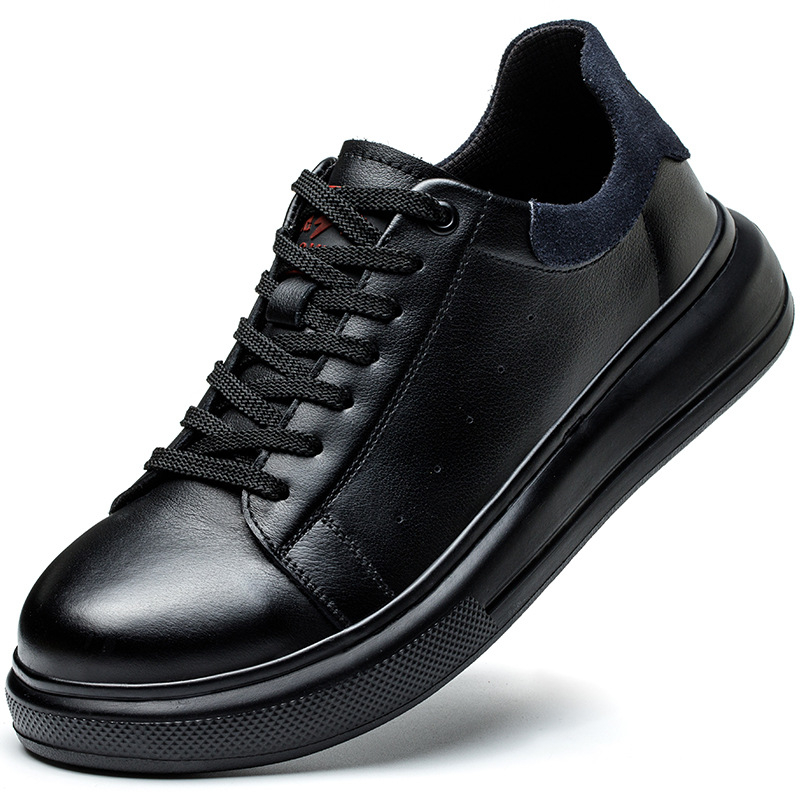 Pantofi de lucru izolați pentru electricieni, ușori, anti-șoc și anti-perforație, din piele bovină primă, vârf din plastic