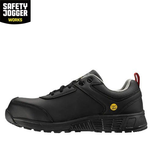 Pantofi de protecție Safety Jogger EH Low SB, izolați, ușori, rezistenți la impact și perforare, piele microfibră, fără componente metalice