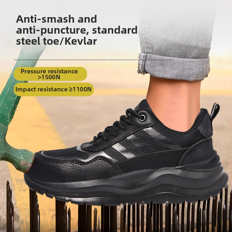 Izolačné pracovné topánky s ochranou proti nárazu a proti prieniku, Kevlar stredná podrážka, priedušný Fly-knit vrchná časť, oceľová špička