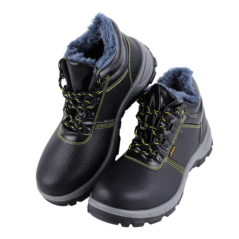 Pánska pracovná obuv – celoročná, vysoký vrchný diel, koža z mikrovlákna, oceľový špič, proti nárazu a prepichnutiu, izolovaná