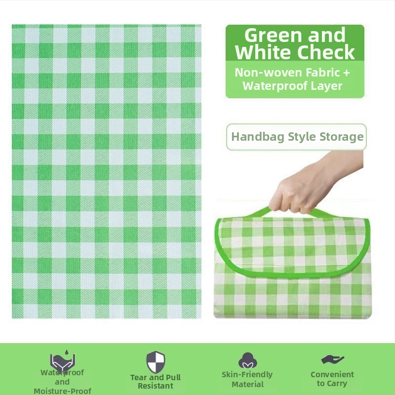 Πικνίκ χαλάκι – ανθεκτικό στην υγρασία, παχύτερο μη υφασμένο ύφασμα, φορητός αδιάβροχος στρώμα για παραλία, κάμπινγκ και πικνίκ