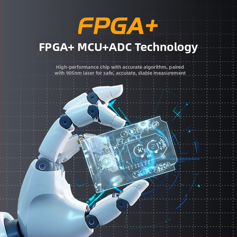 Μετρητής Απόστασης λέιζερ HR-2000 από την Hangrui – εμβέλεια 3–2000 m, ακρίβεια ±1000, 5V λειτουργία, φορητός