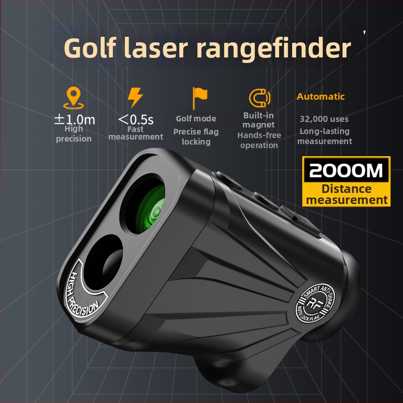 Μετρητής Απόστασης λέιζερ HR-2000 από την Hangrui – εμβέλεια 3–2000 m, ακρίβεια ±1000, 5V λειτουργία, φορητός