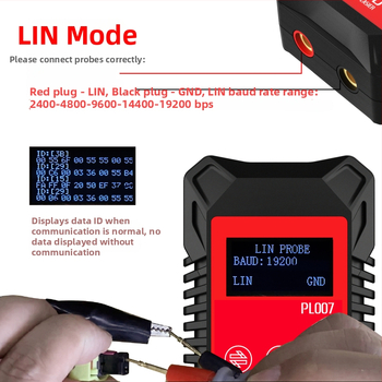 PL007 Prenosný digitálny merač parametrov CAN/LIN PWM – merací rozsah 13926527551, presnosť merania 13926527551, napájanie 9V