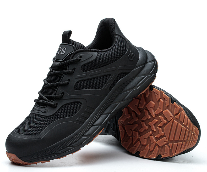 Pantofi de protecție pentru muncă pentru bărbați, partea superioară din mesh+TPU, vârf din oțel, anti-șoc, anti-perforație