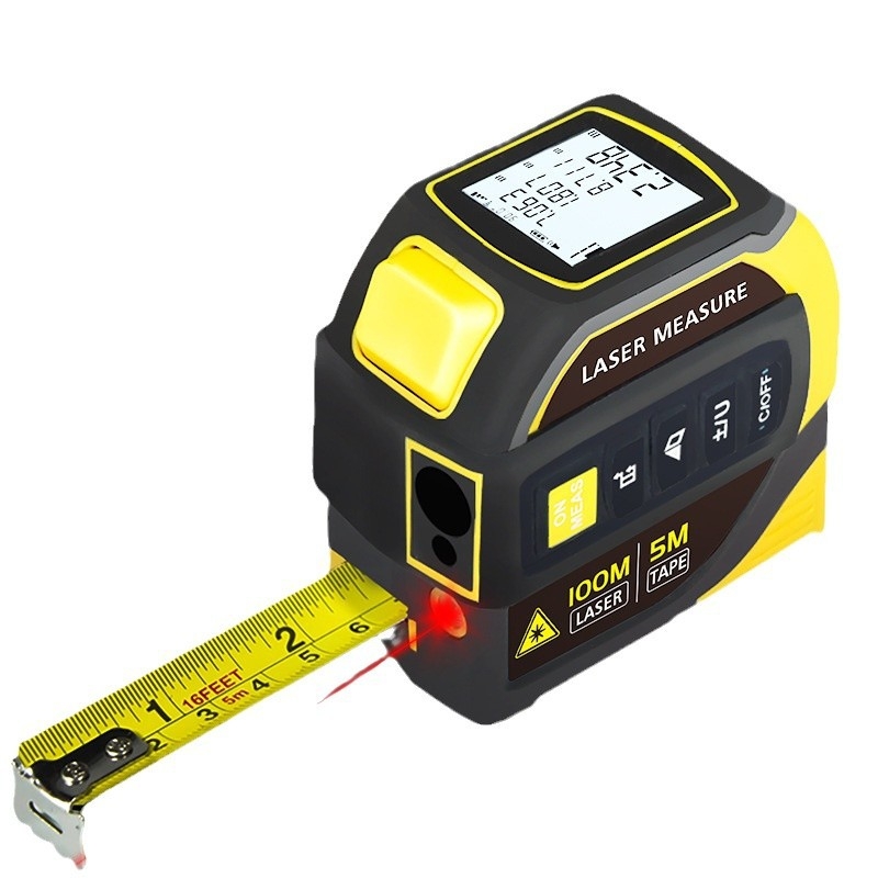 Zhenbing Bluetooth λέιζερ μετρητής απόστασης – υψηλή ακρίβεια, υπέρυθρη μετρητική ταινία, διασταυρούμενος λέιζερ κανόνας, CAD σχέδια μέτρησης χώρου