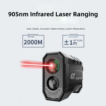 Golfový laserový rangefinder JX-2000, druhá generácia, rozsah 3–2000 m, presnosť ±1 m, hmotnosť 167 g