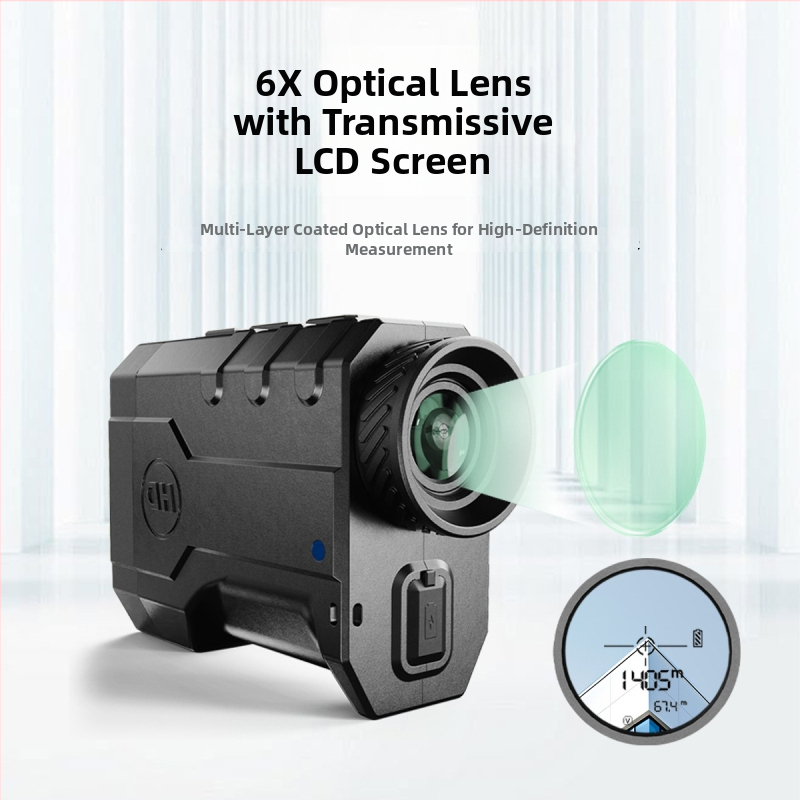 Golfový laserový rangefinder JX-2000, druhá generácia, rozsah 3–2000 m, presnosť ±1 m, hmotnosť 167 g