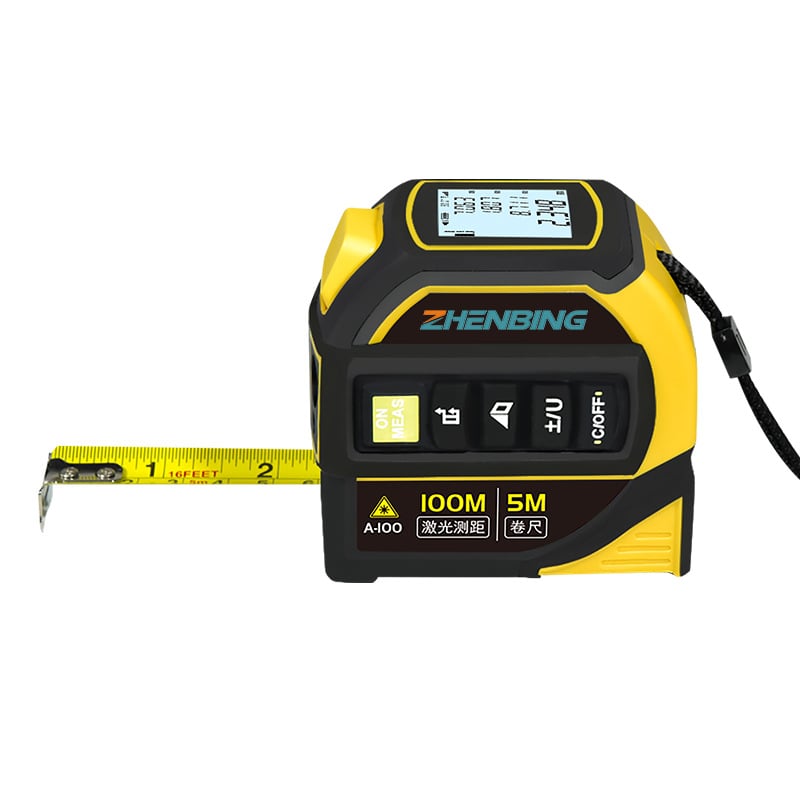 Metru de distanță cu laser de mână Ha series, cu rangefinder infraroșu și Bluetooth, patru în unu, gamă de măsurare 0,05–100 m, precizie 0,001 m