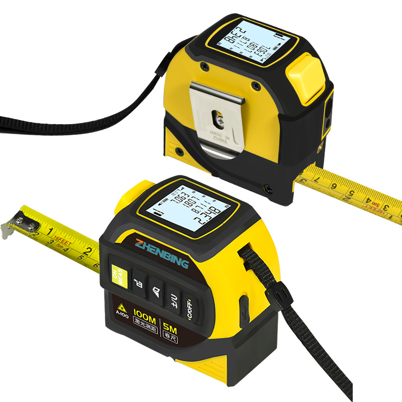 Metru de distanță cu laser de mână Ha series, cu rangefinder infraroșu și Bluetooth, patru în unu, gamă de măsurare 0,05–100 m, precizie 0,001 m