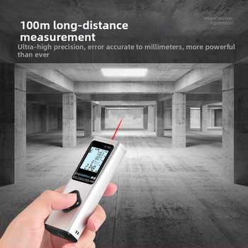 Ručný laserový merač vzdialenosti, Z séria s krížovou čiarou — rozsah 0,5–100 m, presnosť 0,001 m, prevádzkové napätie 3,7 V, hmotnosť 60,3 g