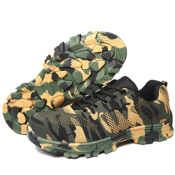 Pantofi de protecție pentru bărbați, cu vârf din oțel, talpa cu partea superioară joasă, protecție anti-perforație și anti-șoc, material Fly-Weave