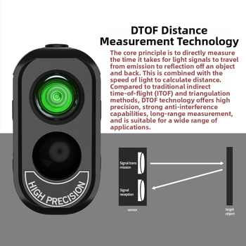 Golfový laserový distancometer s dosahom 2000 m, presnosť ±1 m, meranie vzdialenosti, výšky a uhla, golfový ďalekohľad