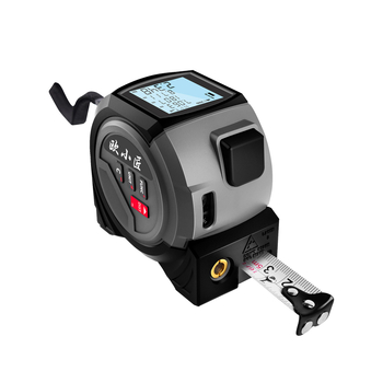 Distanțier cu laser portabil Ou Xiaojiang, seria Ja Tape Measure, interval de măsurare 0,5–60 m, precizie 0,001 m, tensiune de funcționare 3,7 V, greutate 310 g