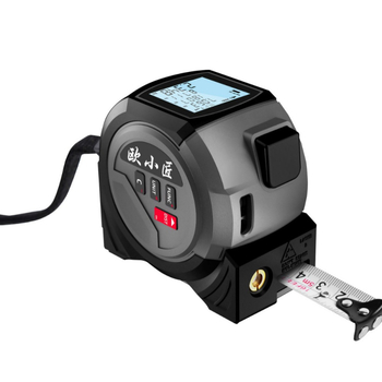Distanțier cu laser portabil Ou Xiaojiang, seria Ja Tape Measure, interval de măsurare 0,5–60 m, precizie 0,001 m, tensiune de funcționare 3,7 V, greutate 310 g