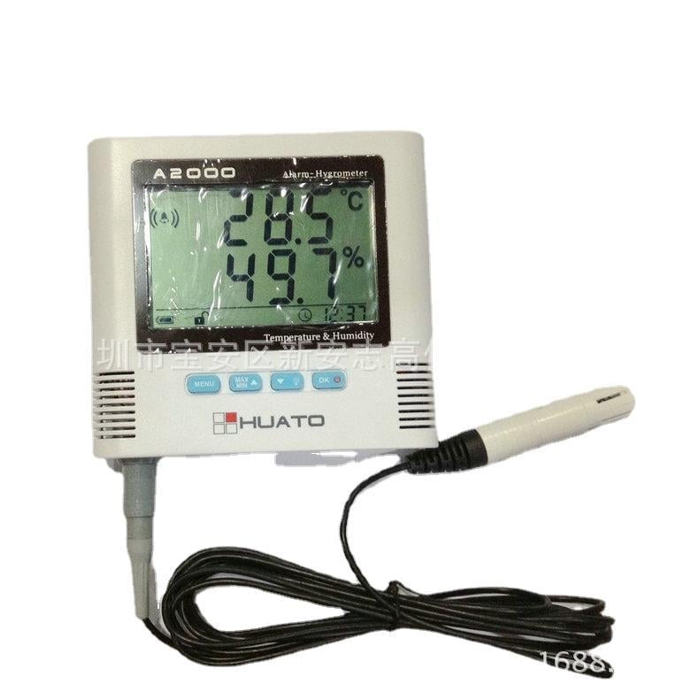 A2000-Ex μετρητής θερμοκρασίας και υγρασίας με συναγερμό, ψηφιακή οθόνη; HUATO (Shenzhen); Μπαταρία: 6F22; κατάλληλο για ιατρικά εργαστήρια