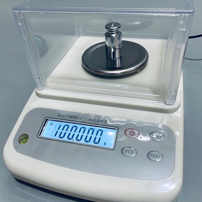 Elektronikus mérleg AB313, 0.001 g pontosság, Xizhiheng Instruments, gramokra mér.