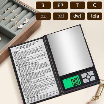 Преносима електронна везна за бижута, модел DH-BOK, диапазон на измерване 500–3000 g, електронен прецизионен баланс за бижута, произход Гуандун.