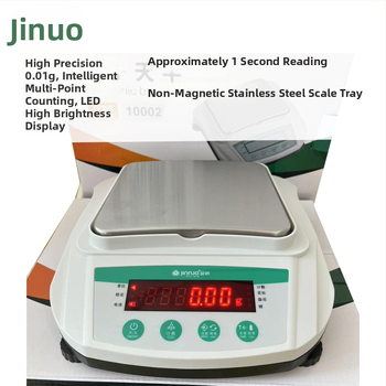 Jinnuo YP2000/1000 Digitálna analytická váha, presnosť 0.01 g, počítanie a váženie, nabíjateľná