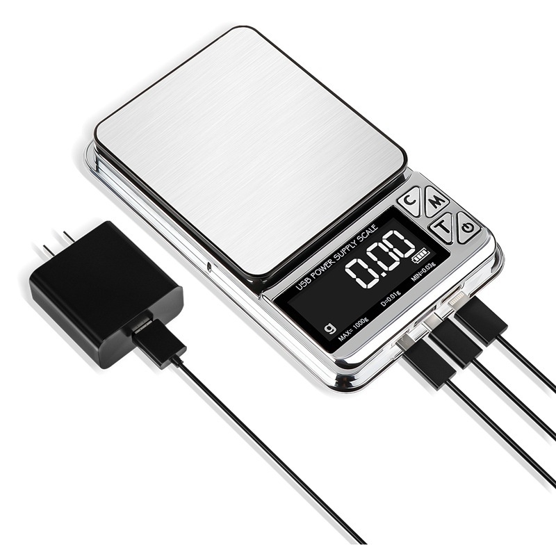 Višenamjenska mini vaga za nakit 0,01 g, elektronička džepna vaga za karat i grame