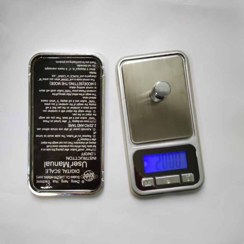 Precizna mini elektronička vaga 0.01 g, Model Zhh-J 500 g/0.1 g, Kapacitet 100–2000 g, Dimenzije 162×62×15 mm, Napajanje DC 3V