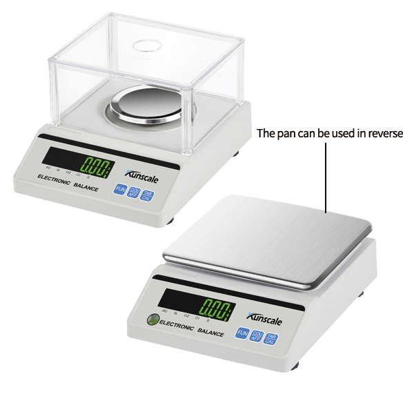 Laboratóriumi elektronikus mérleg, modell Yk-cz-c, kapacitás 500 g, felbontás 0.001 g, márka Kunshan Youkewit Electronic Technology