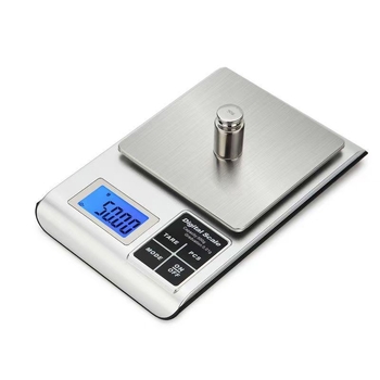Prijenosna kuhinjska vaga od nehrđajućeg čelika, 3 kg/0.1 g, kompaktna digitalna vaga za hranu i medicinske materijale