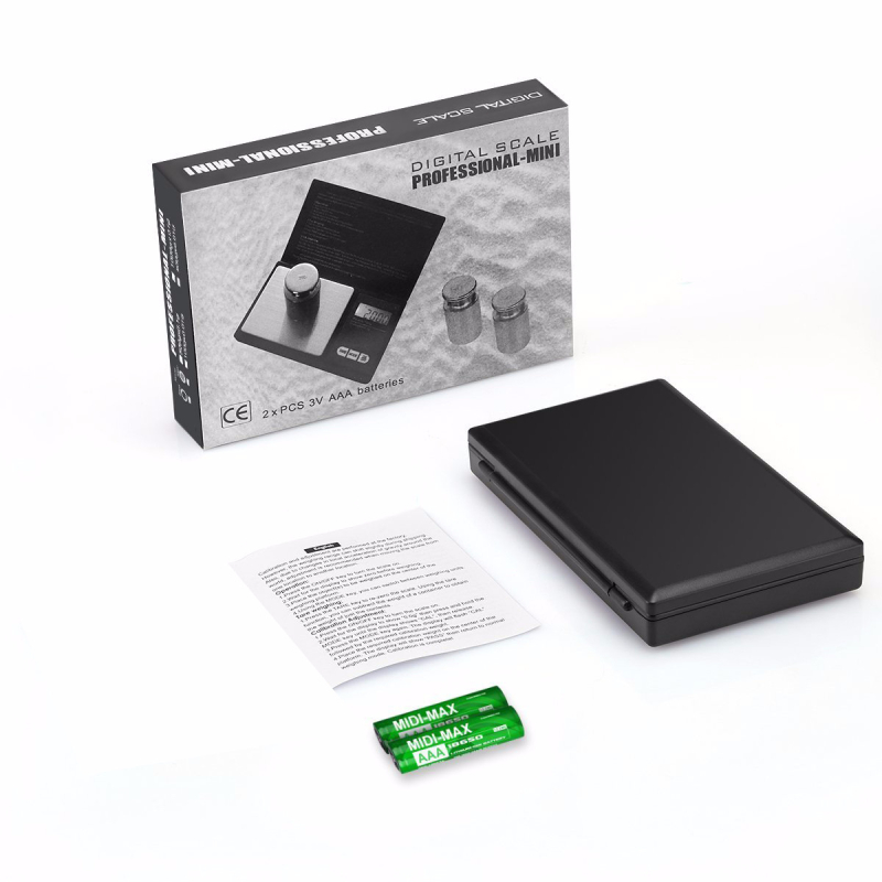 CX-258 Precizna mini vaga za nakit, rezolucija 0.01 g, raspon mjere 0.01–500 g, napajanje baterijama AAA